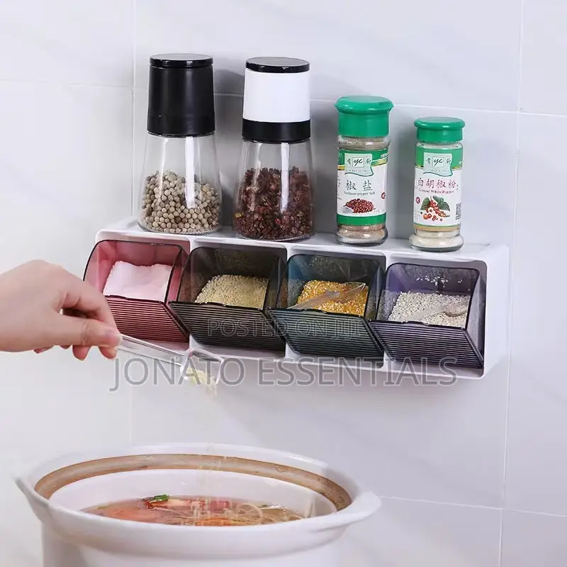 Wall Mounted Spice Rack Set, Boxes