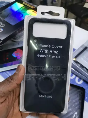 Silicone Cover With Ring Samsung Galaxy Flip 4 5g