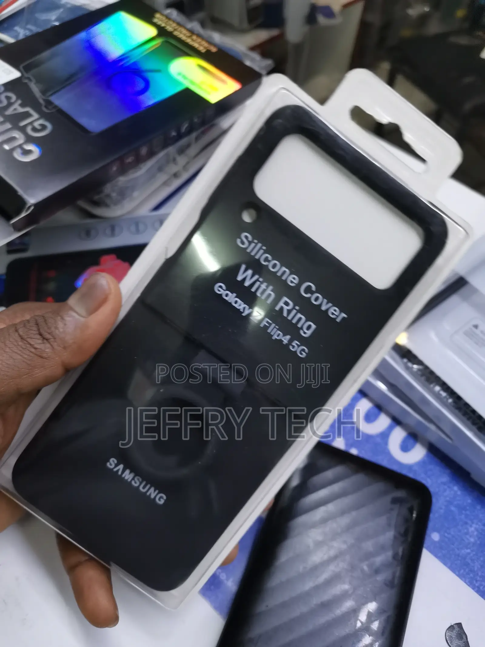 Silicone Cover With Ring Samsung Galaxy Flip 4 5g