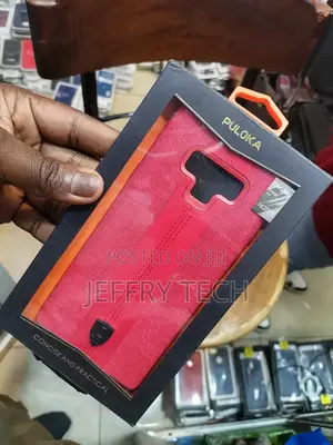 Puloka Leather Back Cover for Samsung Galaxy Note 9 - Red
