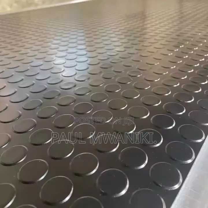 Non Toxic Antislip Coin Pattern Rubber Sheet Floor Mat Rolls