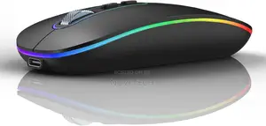 Bluetooth Mouse, Wireless Rechargeable Mouse, LED Silent