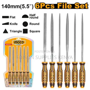 File Set 140mm Ingco 6pcs File Set Steel File Set 5.5 Inch