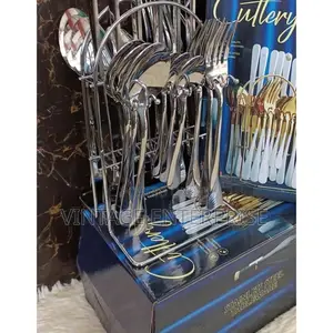 24 Pieces Culterly and Holder