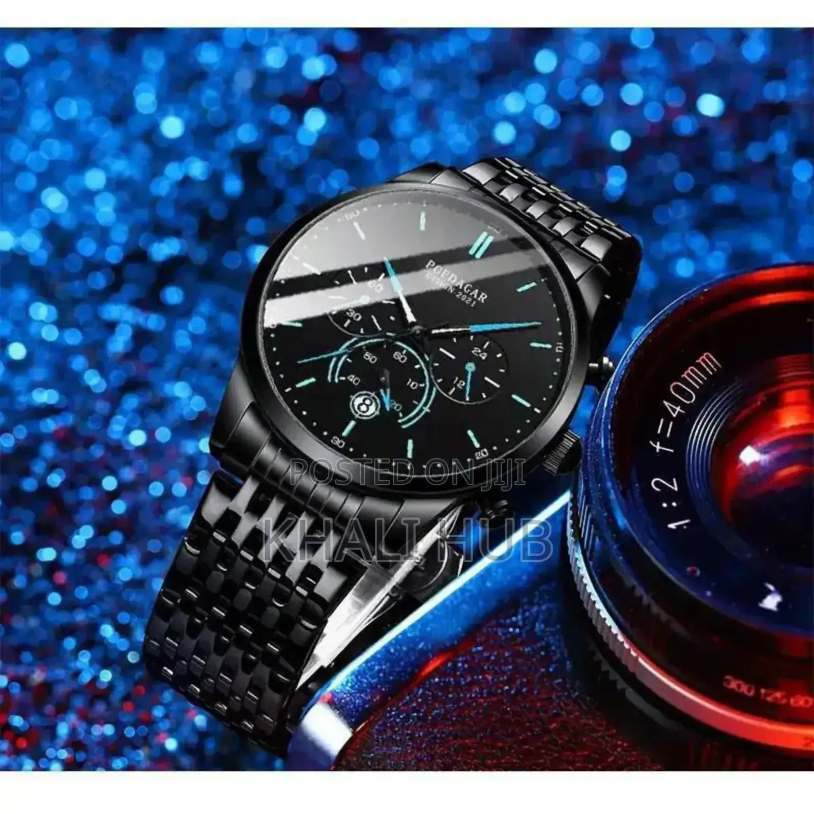 Poedagar Chronograph Watch, Stainless