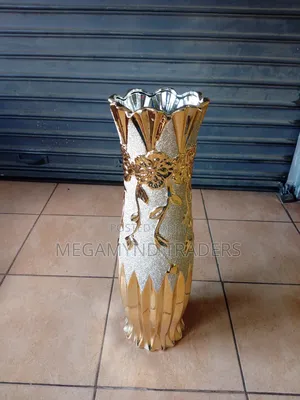 Golden Vase/Ceramic Floor Vase/Flowers Vase 60cm