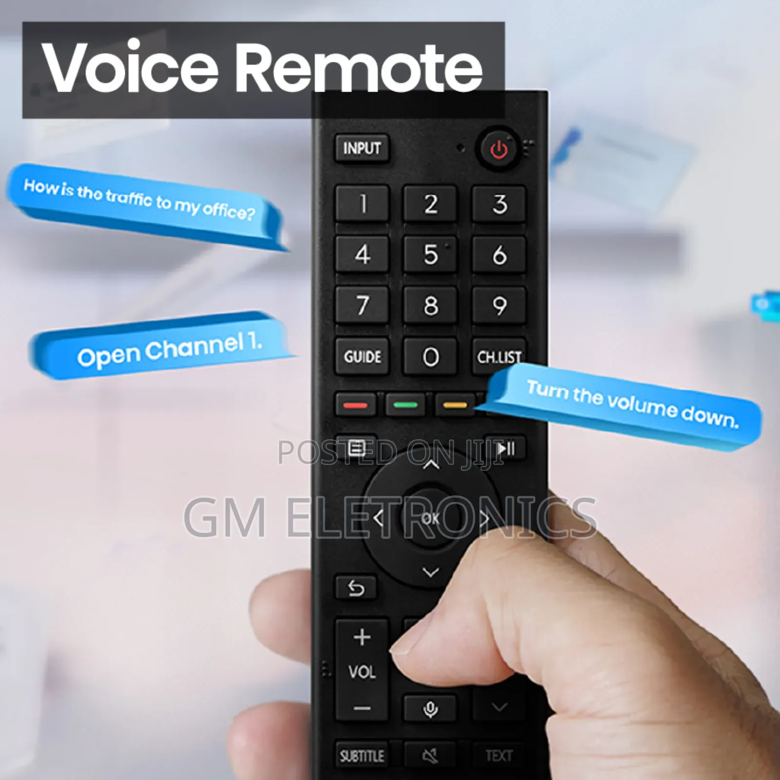 Hisense Remote Control With Google Assist Voice Button.