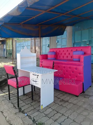 Pedicure Seat and Manicure Set, Purple and Pink 