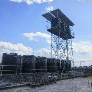 Galvanized Steel Water Tower Construction in Kenya