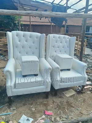 King Chairs or Pedicure Seats, Cream White 