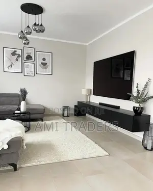 Black Floating Tv Stand (7FT).