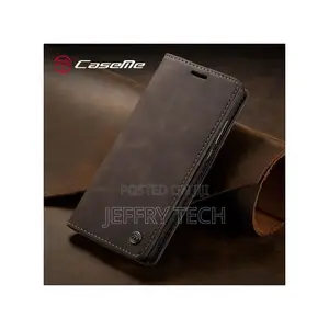 Leather Flip Case-Compatible REDMI NOTE 12 PRO- BROWN