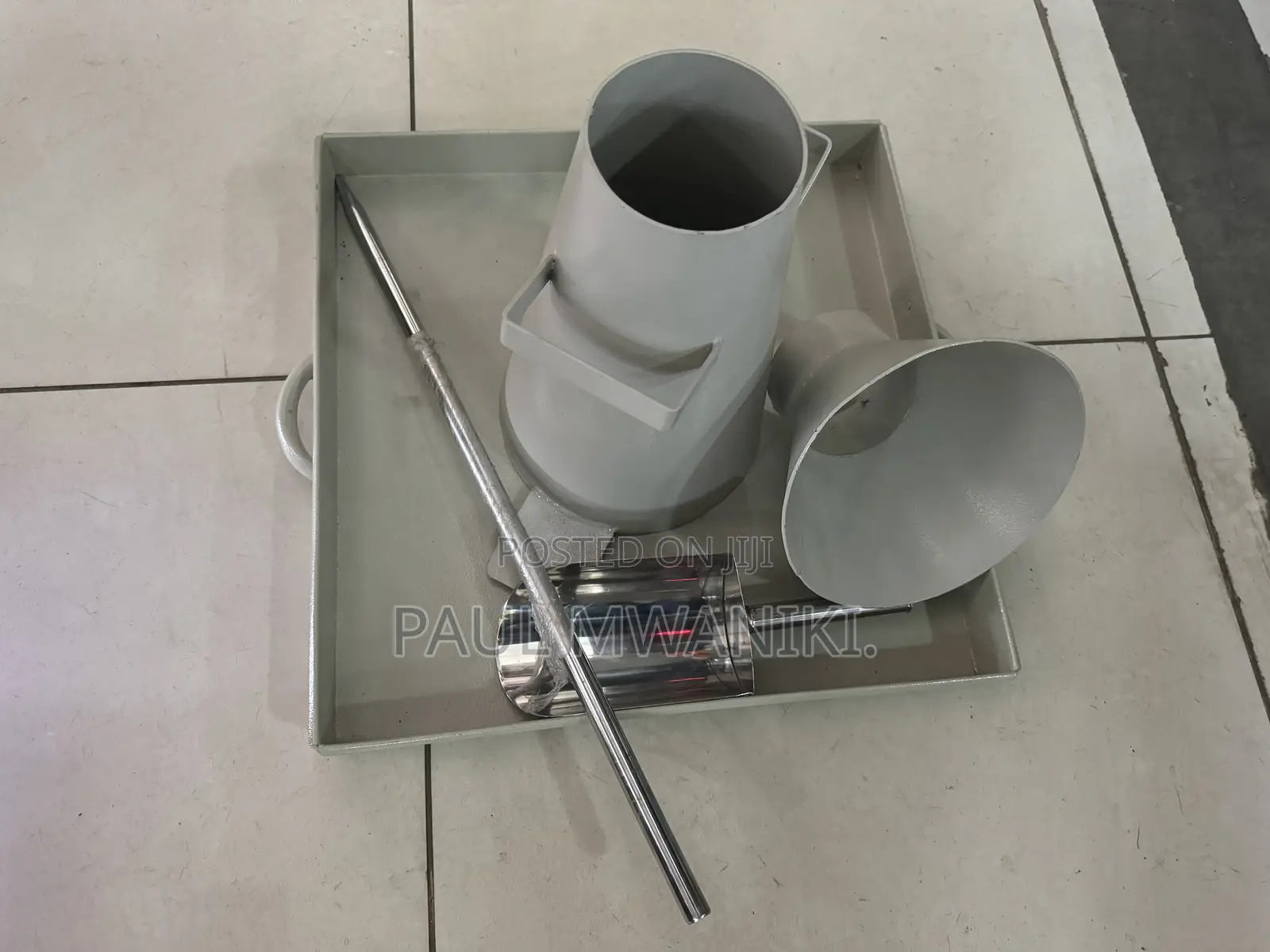 Slump Cone Apparatus for Slump Test- Complete Set.