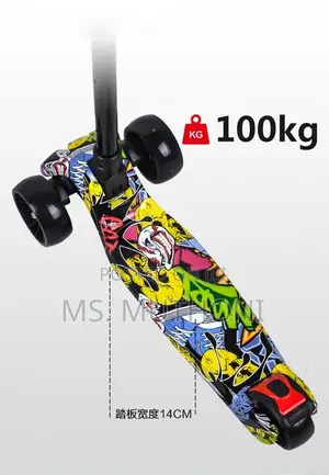 Graffiti 3 Wheels Children Kick Scooters
