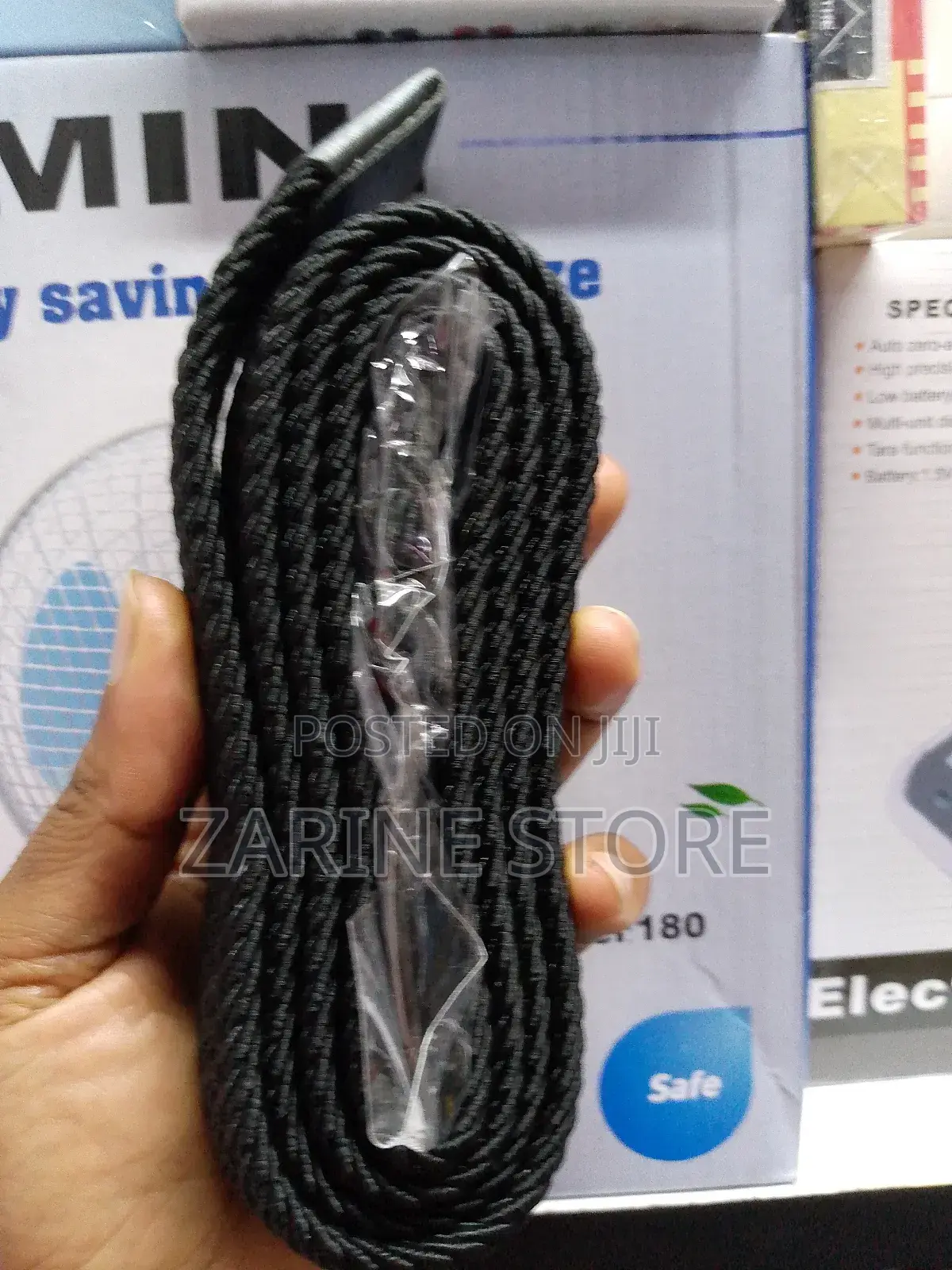 Waist Black Belt Which Is Stretching