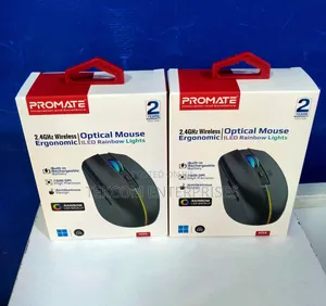 Promate 2.4ghz Wireless Ergonomic Optical Mouse