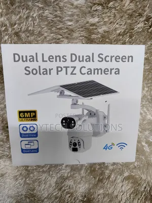 PTZ Dual Solar Panels Camera. With Dual Lens Cameras