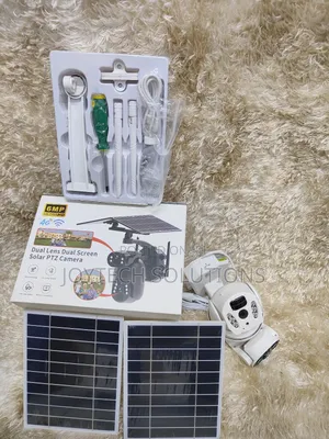 PTZ Dual Solar Panels Camera. With Dual Lens Cameras