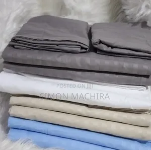 Stripped Cotton Bedsheets Set