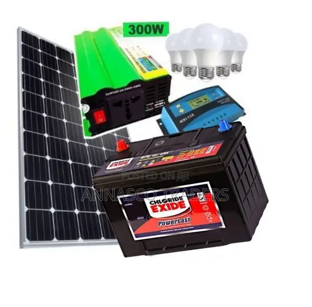 Chloride Exide 70AH Battery Complete Solar Set