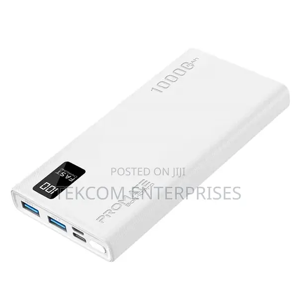 Promate 10000mah Compact Smart Charging Power Bank