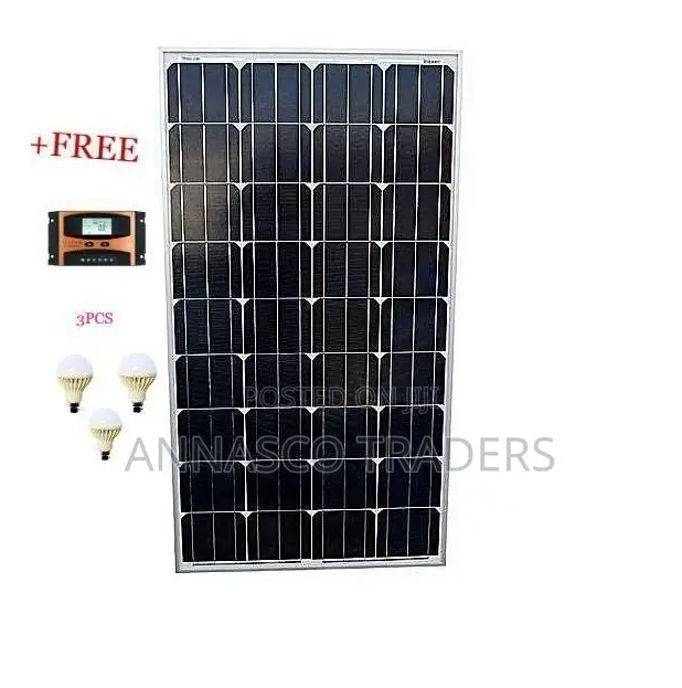 Sunnypex Solar Panel 100watts+Free Charger Controller+3bulbs