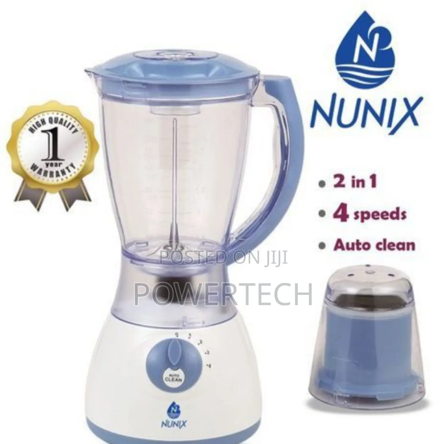 Nunix AK-300 - 2 in 1 Blender With Grinding Machine –
