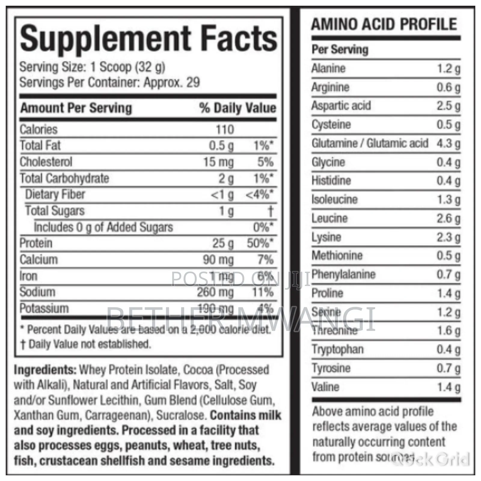 Muscletech ISOWHEY Protein Isolate in Kenya