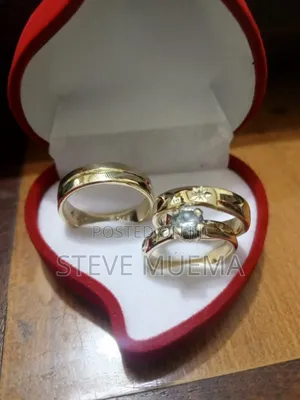 Double Engagement Rings (Pure Silver)