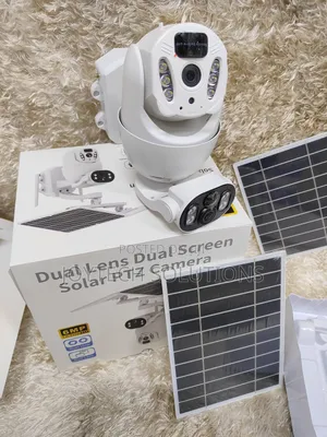 PTZ Dual Lens Dual Solar Screen PTZ CCTV Camera. 4G