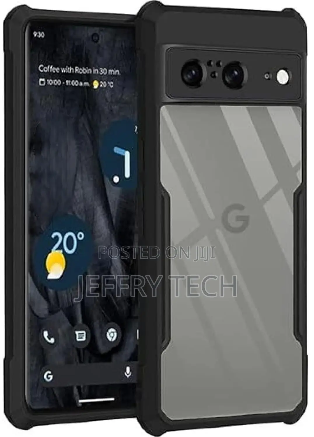 Crystal Clear Back Cover Case for Google Pixel 8 | 360 Degre