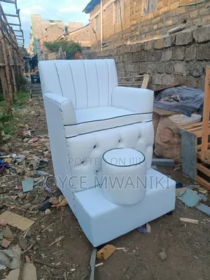 Single Pedicure Seat, White