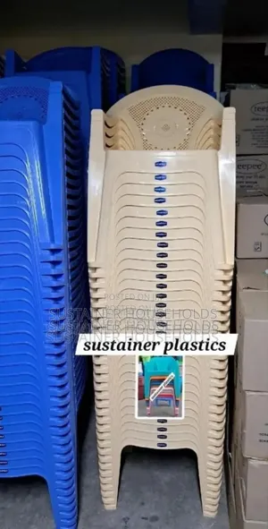 Cream Kenpoly Plastic Chairs