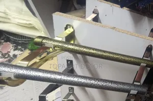 Grey and Antic Green Powder Coated Window Curtain Rods