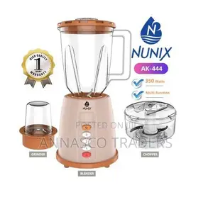 POWERFUL Nunix AK-444 - 3 in 1 Blender, Grinder Chopper