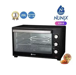 QUALITY Nunix 20L Electric Rotisserie Oven, 1280W
