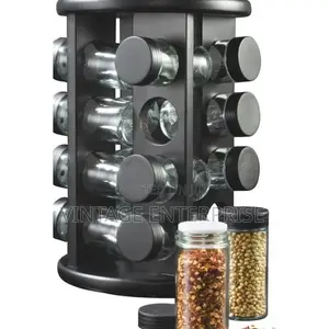Spice Carousel With Jars 