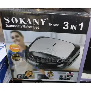 New 3 in 1 Sokany Sandwich Maker 
