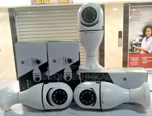 Rotating PTZ Wireless Wifi Nanny CCTV Security Bulb Camera