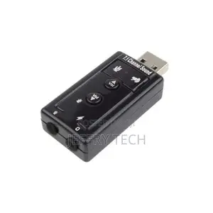 USB Key Adapter 3D Sound Card 7.1 Audio Microphone for PC -