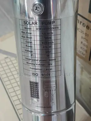 100m HEAD Solarpump