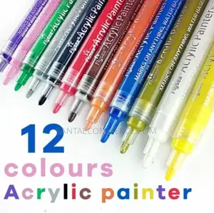 12 PCS Acrylic Mark Pens