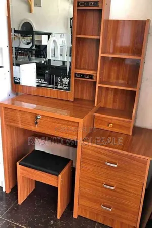 Dressing Table,Brown With Sliding Mirror.