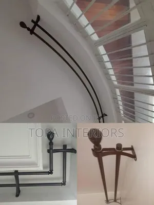 Curved Locally Made Curtain Rods U-Shaped Strong Curtain Rod