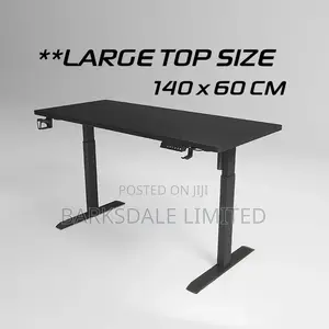 Table Electrical Adjustable Black Desk Office Standing