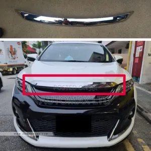 Front Bonnet Chrome Garnish. For Toyota Harrier Yr2014+