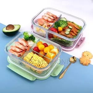 1040 Ml High Borosilicate Glass Lunch Box*