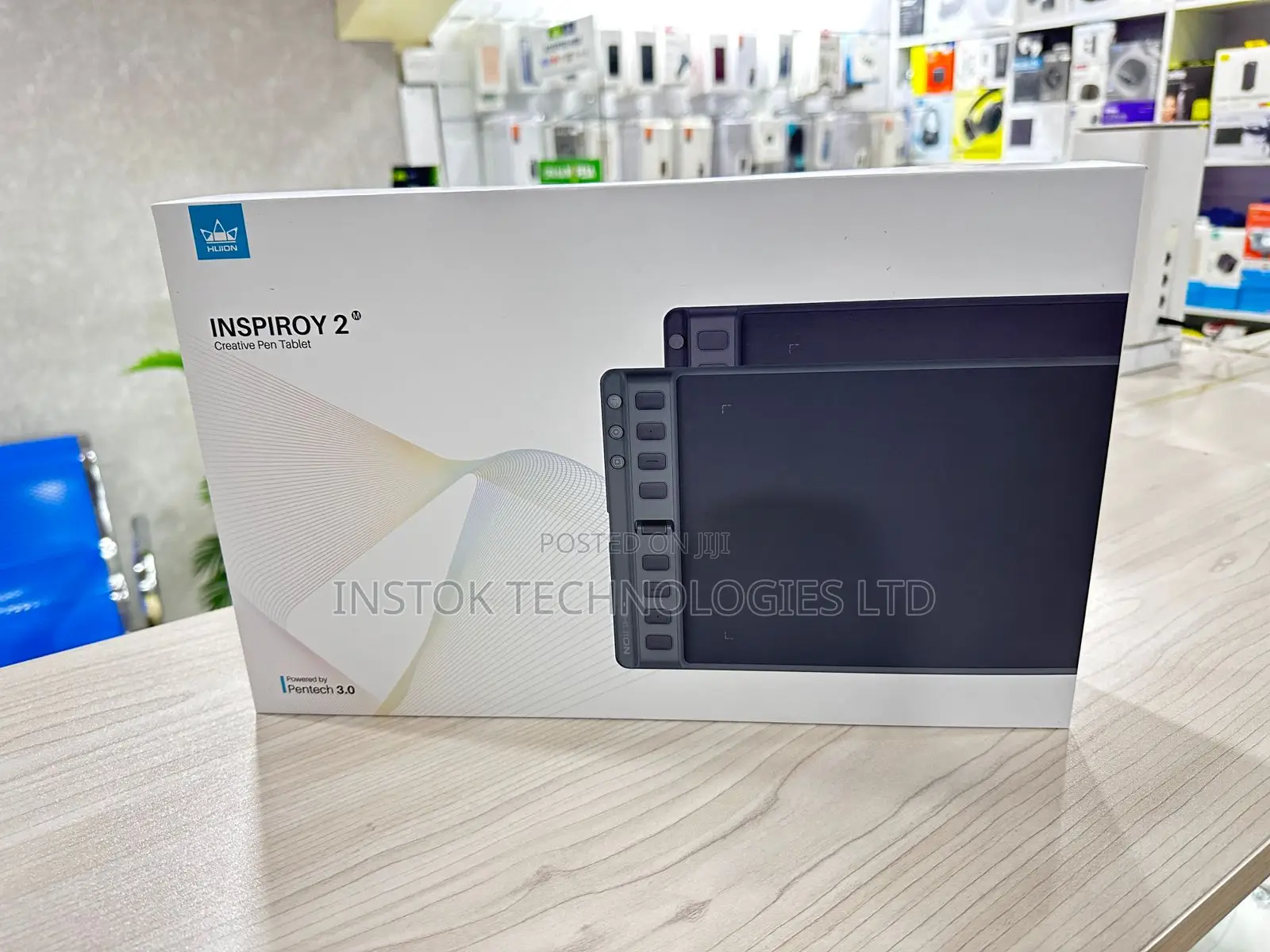 HUION Inspiroy 2 Medium Drawing Tablet With Scroll Wheel New