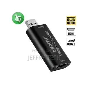 HDMI to USB Audio Video Capture Card - Black