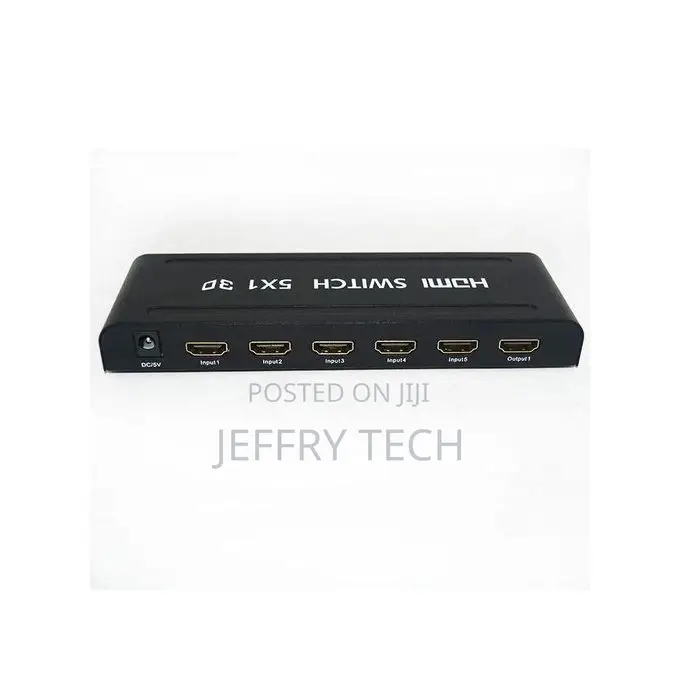 HDMI SWITCH 5 Inputs 1 Output 3D Full HD + Remote Control